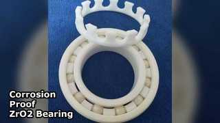 ZrO2 Seramik Rulman 35x72x17mm Korozyona Dayanıklı