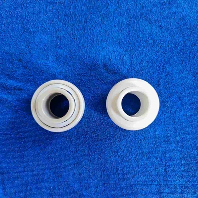ZrO2 UC205 Ceramic Insert  Ball Bearing PTFE Cage With Adapting Thread In Conveyor Systems