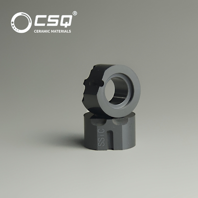 SSiC Bushing Sleeve Endüstriyel Alçak Gürültülü Silikon Karbit Bush Gear Pump için