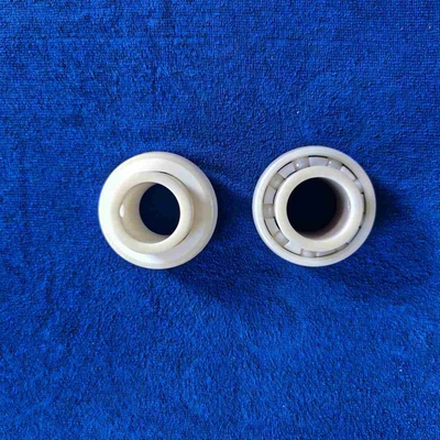 ZrO2 UC205 Ceramic Insert  Ball Bearing PTFE Cage With Adapting Thread In Conveyor Systems